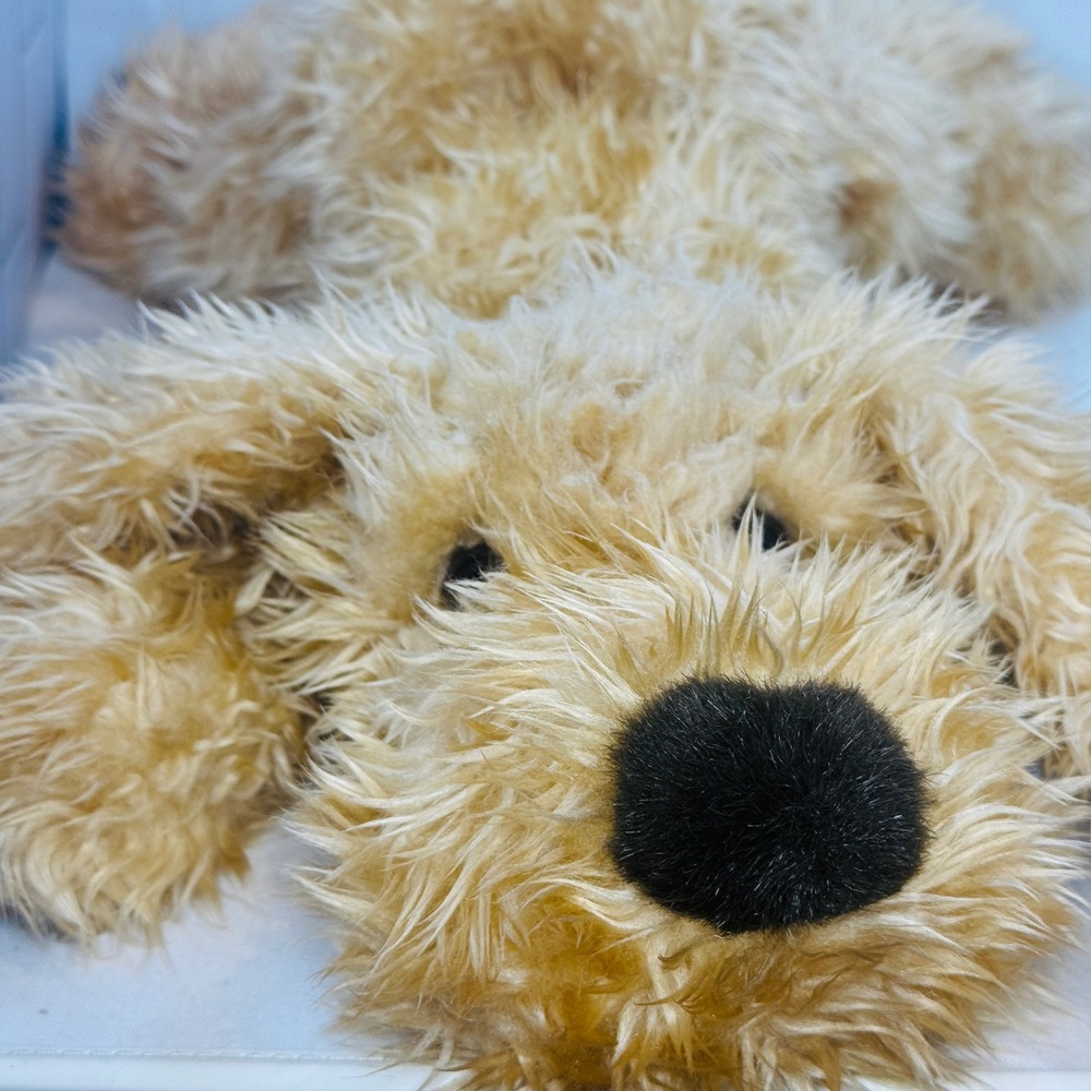 VTG Russ Berrie Gusto Golden Retriever Dog Plush Shaggy Floppy Tan Stuffy 3501